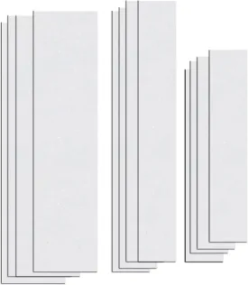 12pcs Cat Scratching Manicure Strips - Nail File for Cats Scratch Liner for Litter Box Furniture Door Floor 12pcs Peel Stick Scratching Sandpaper (Clear)