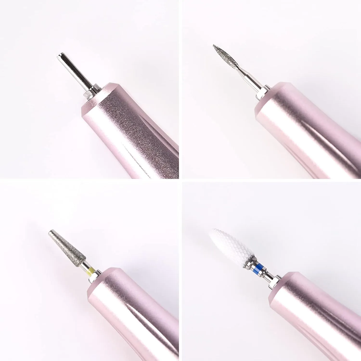 35000RPM Professional Nail Drill Machine Portable Electric Nail File Acrylic Manicure Pedicure Grinding Drill Set Polishing Shape Tools Design for Home Salon Use (Set 1)