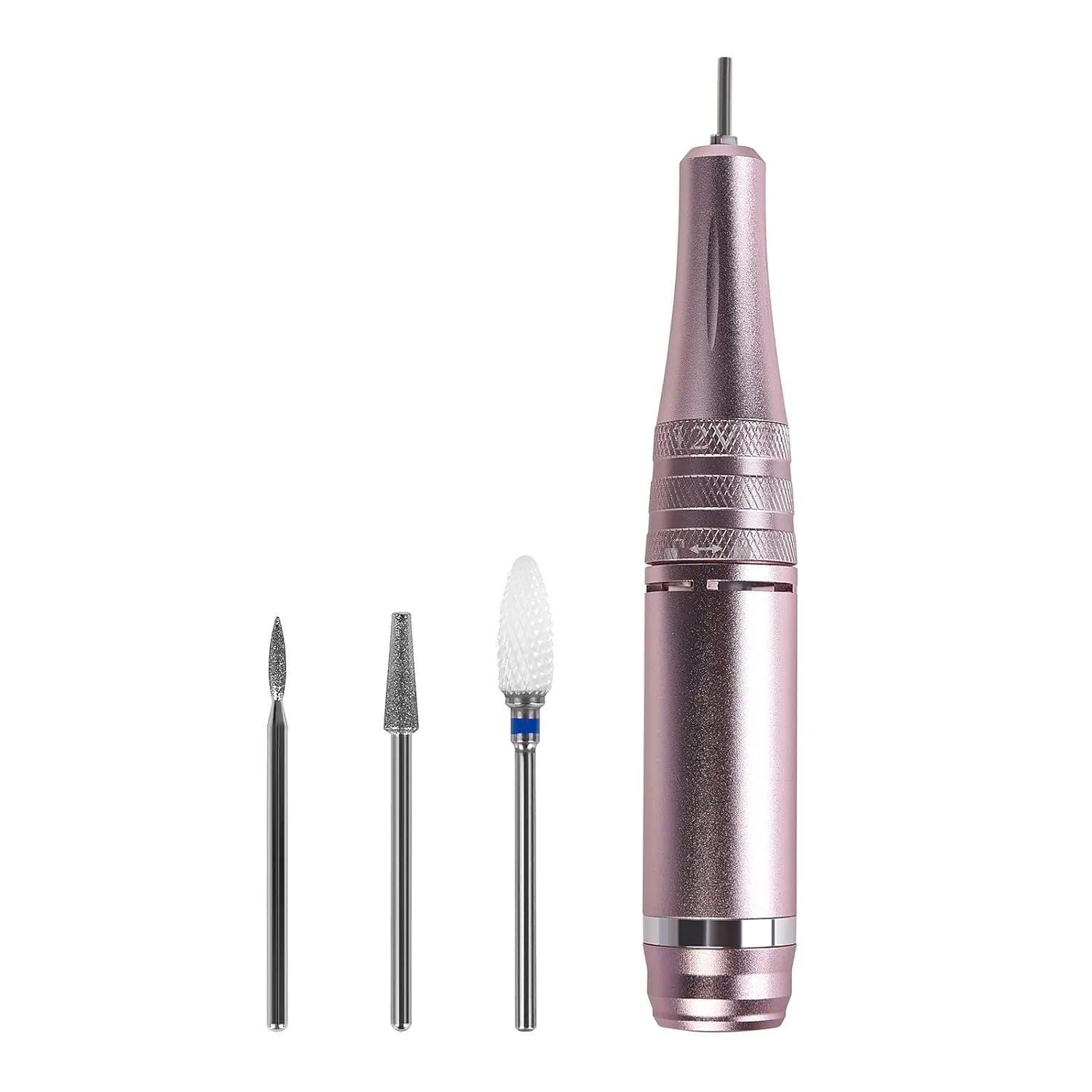 35000RPM Professional Nail Drill Machine Portable Electric Nail File Acrylic Manicure Pedicure Grinding Drill Set Polishing Shape Tools Design for Home Salon Use (Set 1)