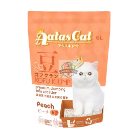 Aatas Cat Kofu Klump Tofu Cat Litter Peach 6L