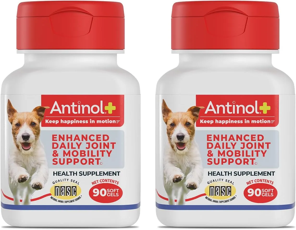 Antinol Plus for Dogs - Hip & Joint Mobility Supplement Capsules