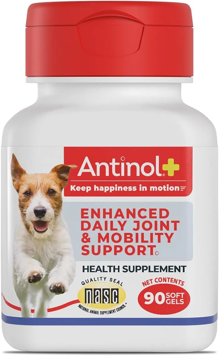 Antinol Plus for Dogs - Hip & Joint Mobility Supplement Capsules