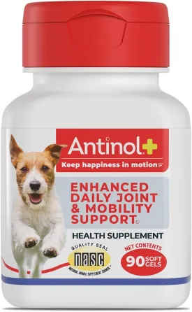 Antinol Plus for Dogs - Hip & Joint Mobility Supplement Capsules