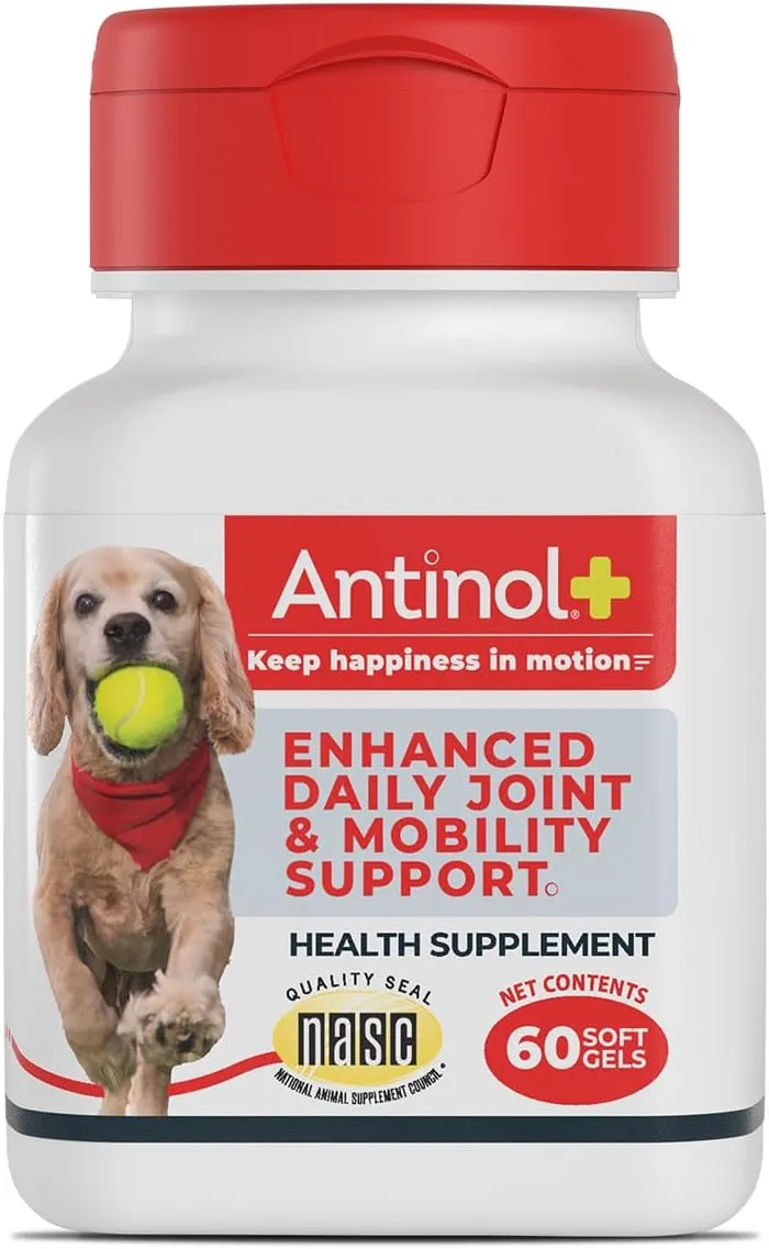 Antinol Plus for Dogs - Hip & Joint Mobility Supplement Capsules