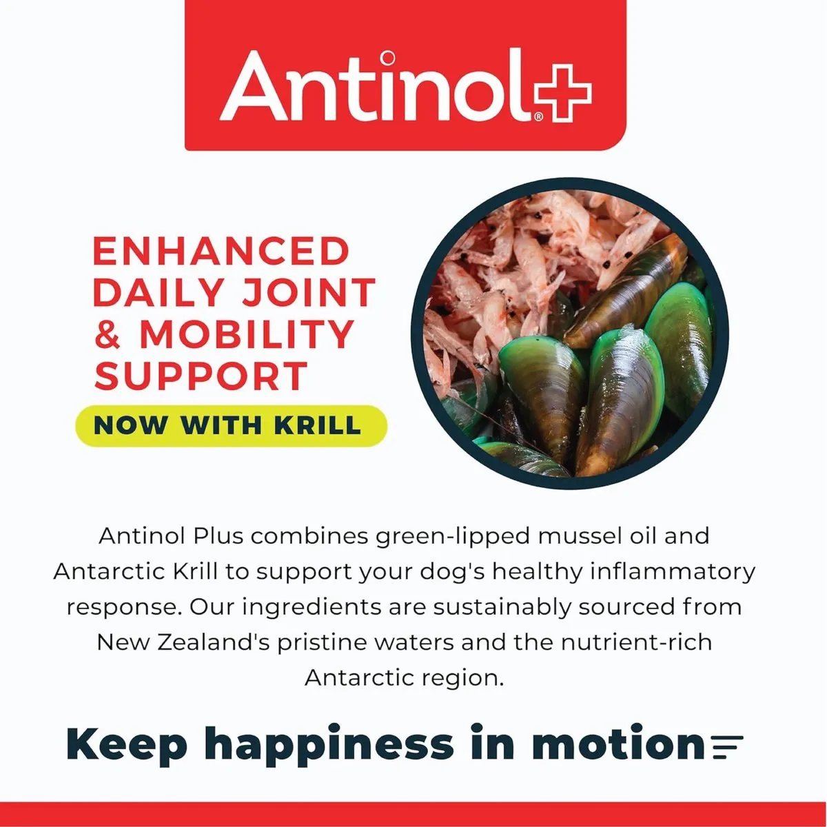 Antinol Plus for Dogs - Hip & Joint Mobility Supplement Capsules