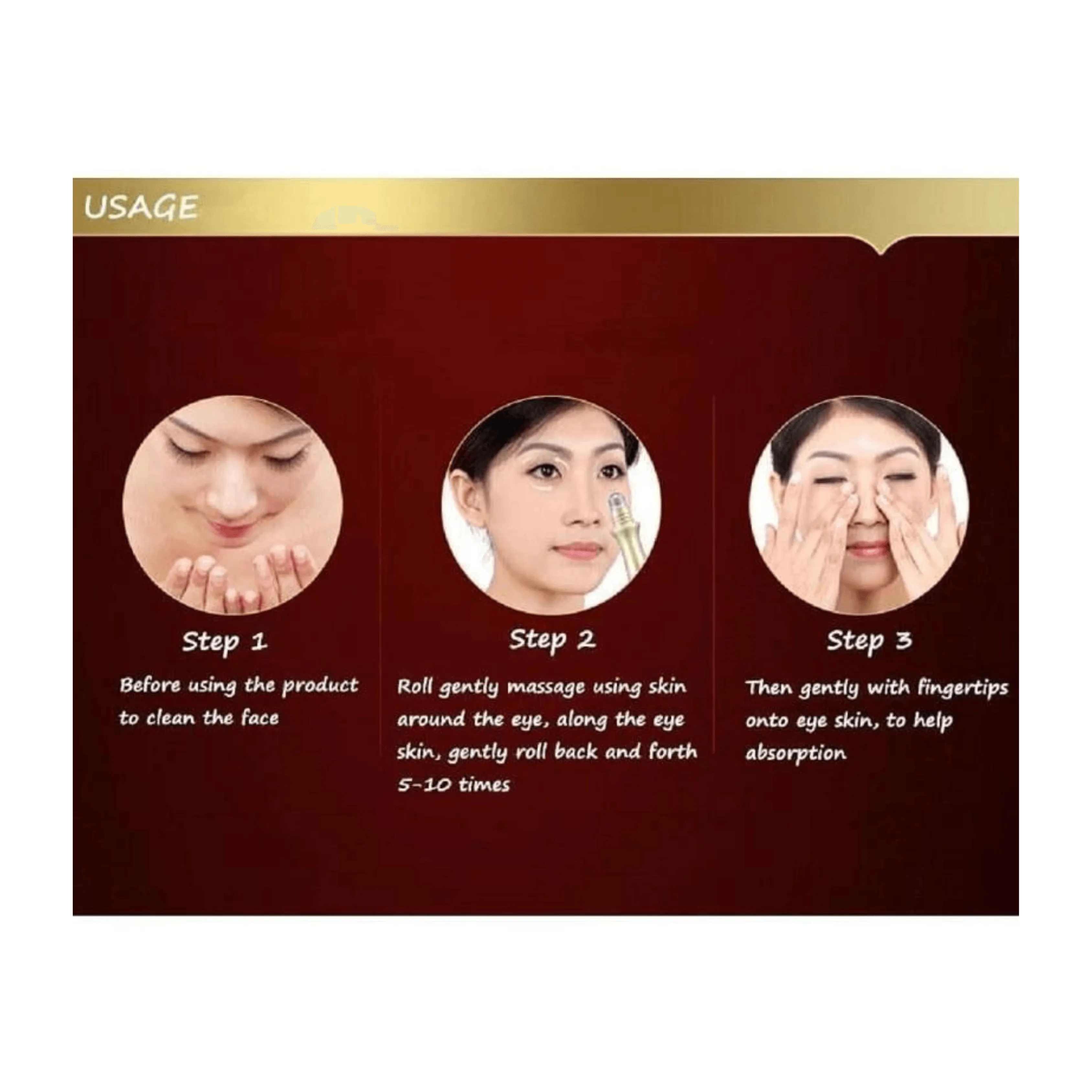 BIOAQUA Eye Roll ON Essence Eye Roller To Remove Dark Circles