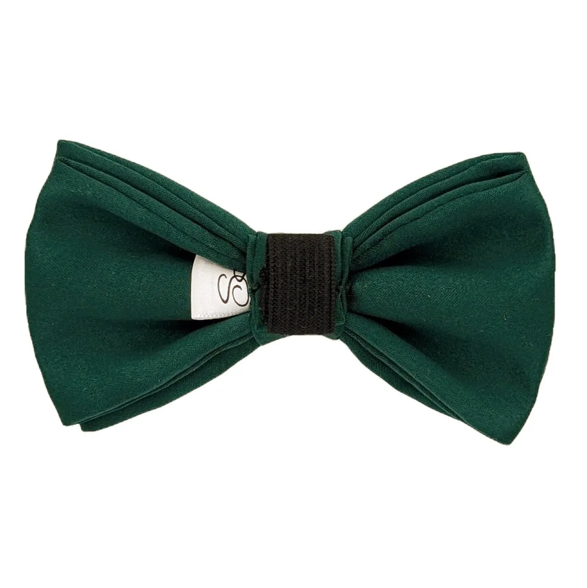 Bottle Green Dog Bow Tie