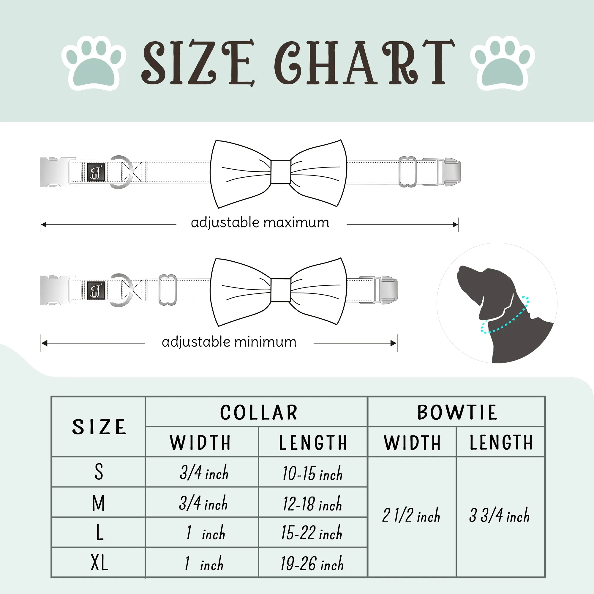 Camouflage Dog Collar with Bow Tie