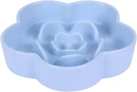 Ceramic Dog Bowls Slow Feeder, 2.5 Cups Slow Feeding Bowl Dogs Bowl for Large Dogs, Dog Dishes to Slow Down Eating, Slow Dog Food Bowl, Easy to Clean (Blue)
