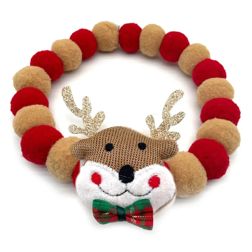 Christmas Themed Dog Bow Ties, Pack of 30