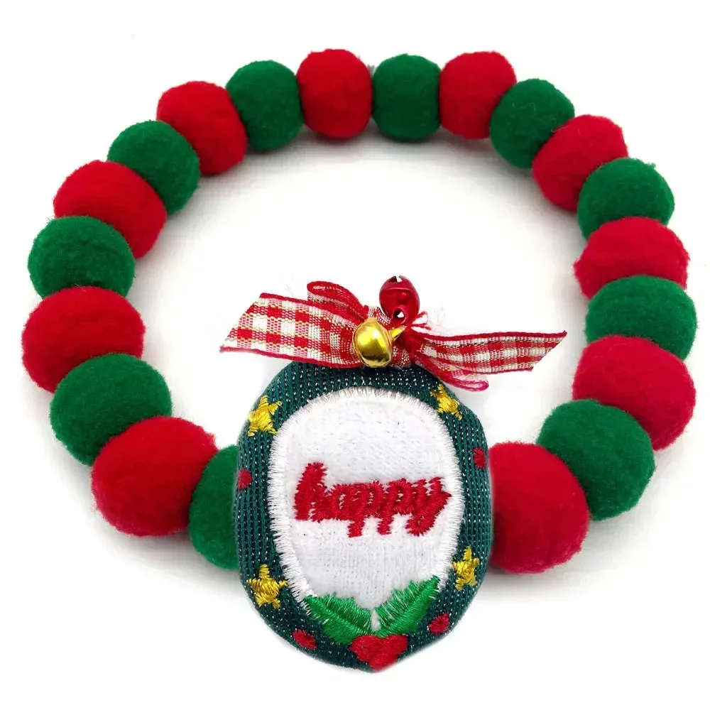 Christmas Themed Dog Bow Ties, Pack of 30