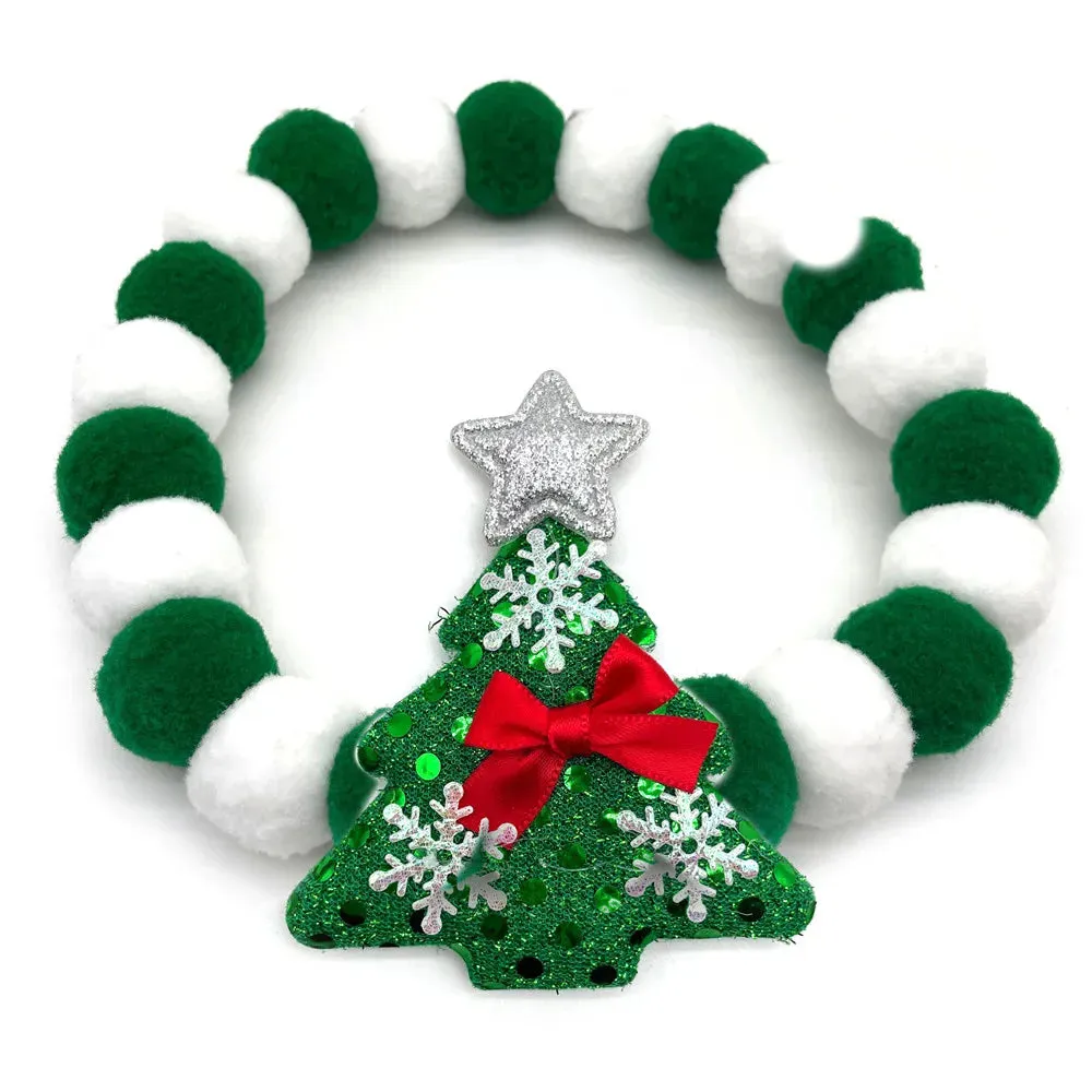 Christmas Themed Dog Bow Ties, Pack of 30