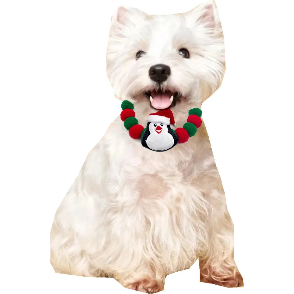 Christmas Themed Dog Bow Ties, Pack of 30