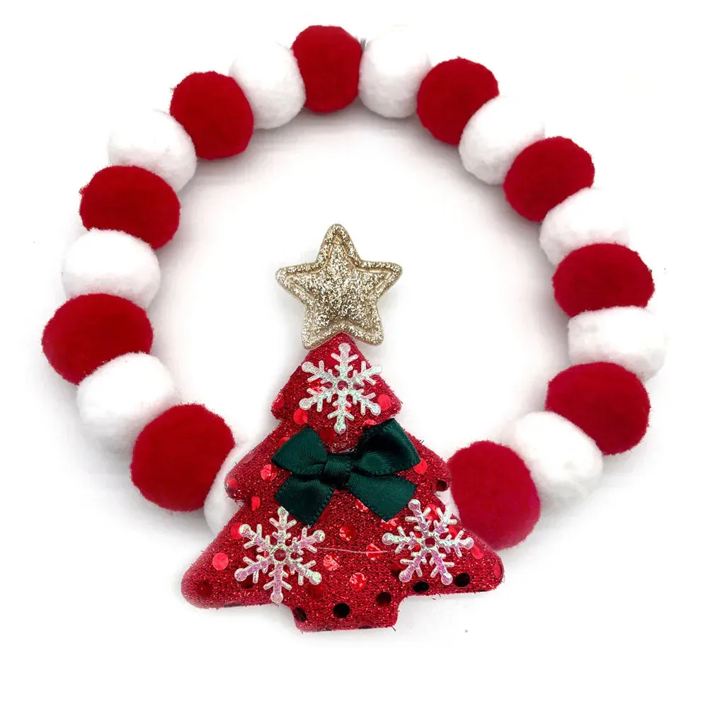 Christmas Themed Dog Bow Ties, Pack of 30