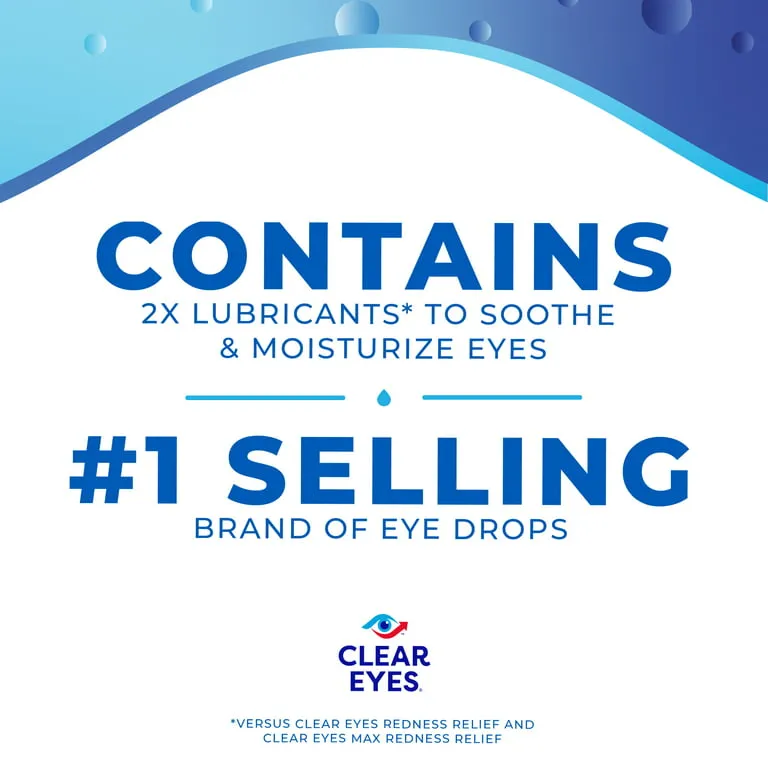 Clear Eyes Triple Relief Lubricant Eye Drops, 0.5 fl oz