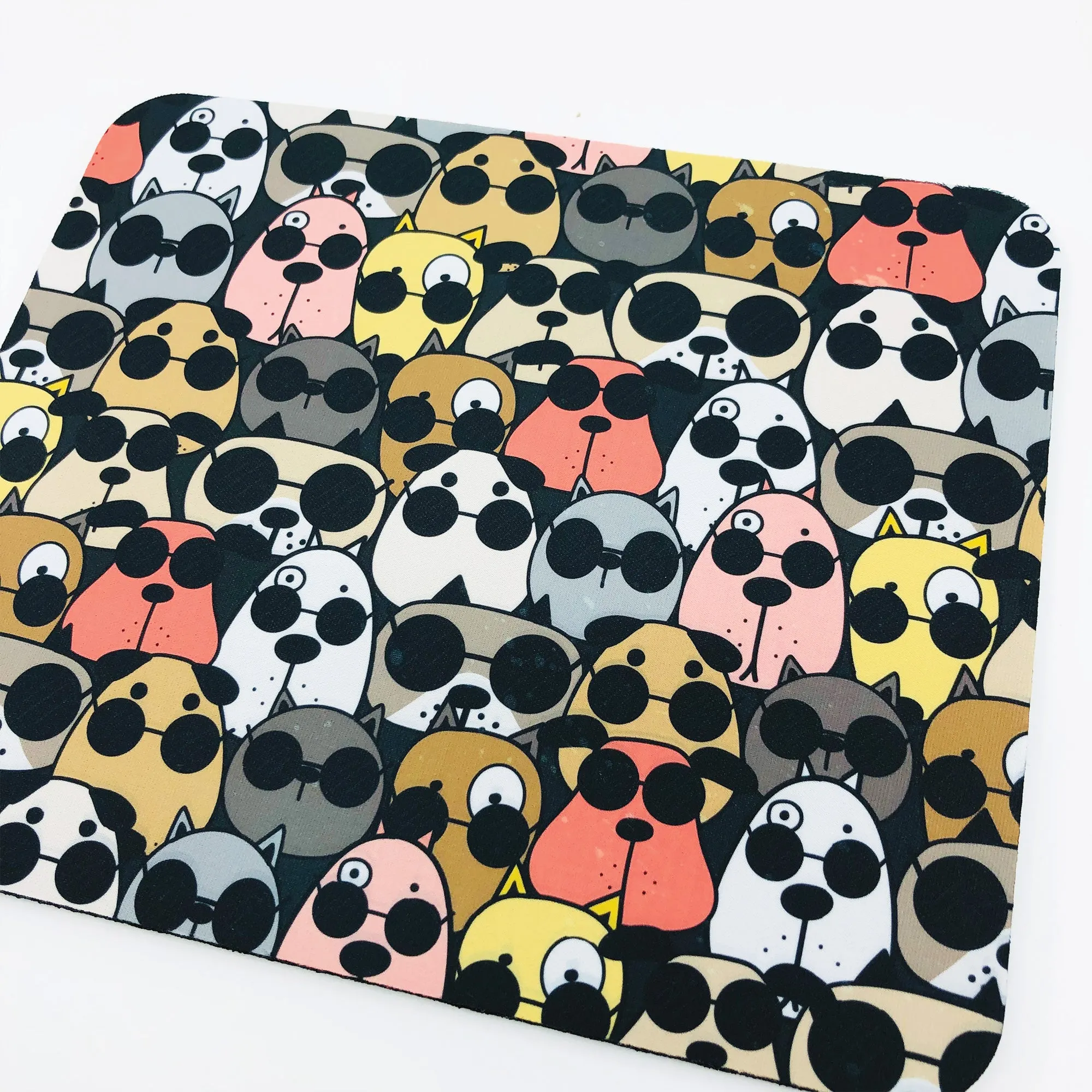 Cool Dogs in Shades Mouse Pad