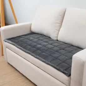 Couch Cover for Dogs Washable Pet Bed Fuzzy Pet Couch Covers Nonslip Couch Slipcover for Dogs, Kids, Pets Friendly Sofa Cover Loveseat Covers (Dark Gray, 21''x59''/Rectangular)