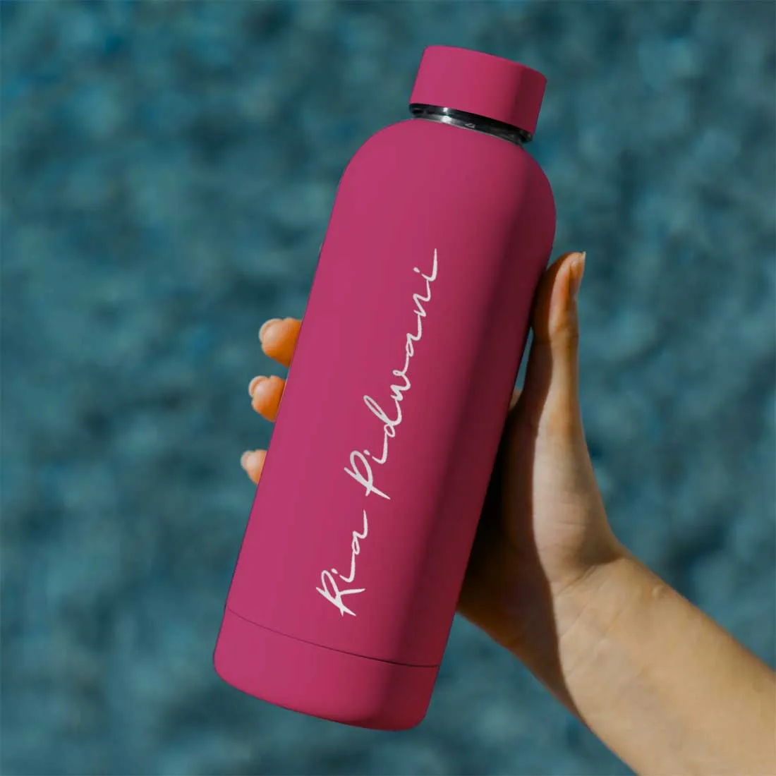 Customized Water Bottles with Names Stainless Steel Double Insulated Water Bottles for Travel Office Gym Home - BPA Free, Leakproof
