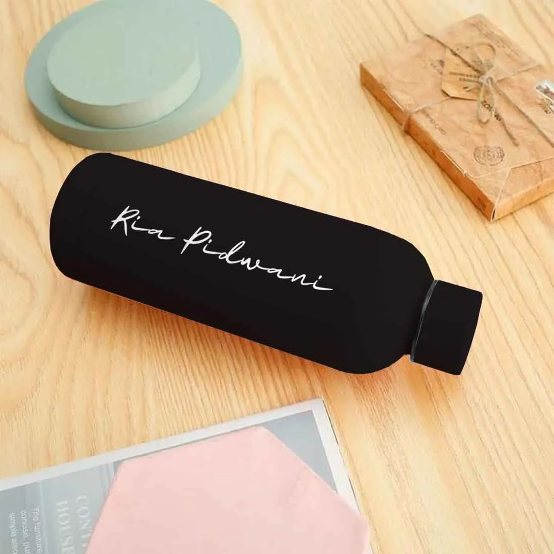 Customized Water Bottles with Names Stainless Steel Double Insulated Water Bottles for Travel Office Gym Home - BPA Free, Leakproof