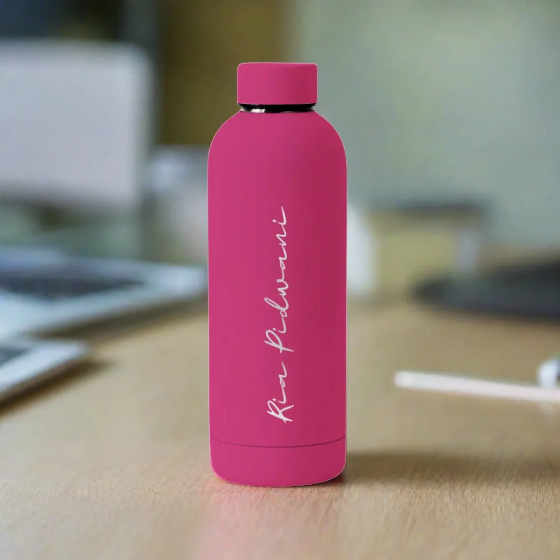 Customized Water Bottles with Names Stainless Steel Double Insulated Water Bottles for Travel Office Gym Home - BPA Free, Leakproof