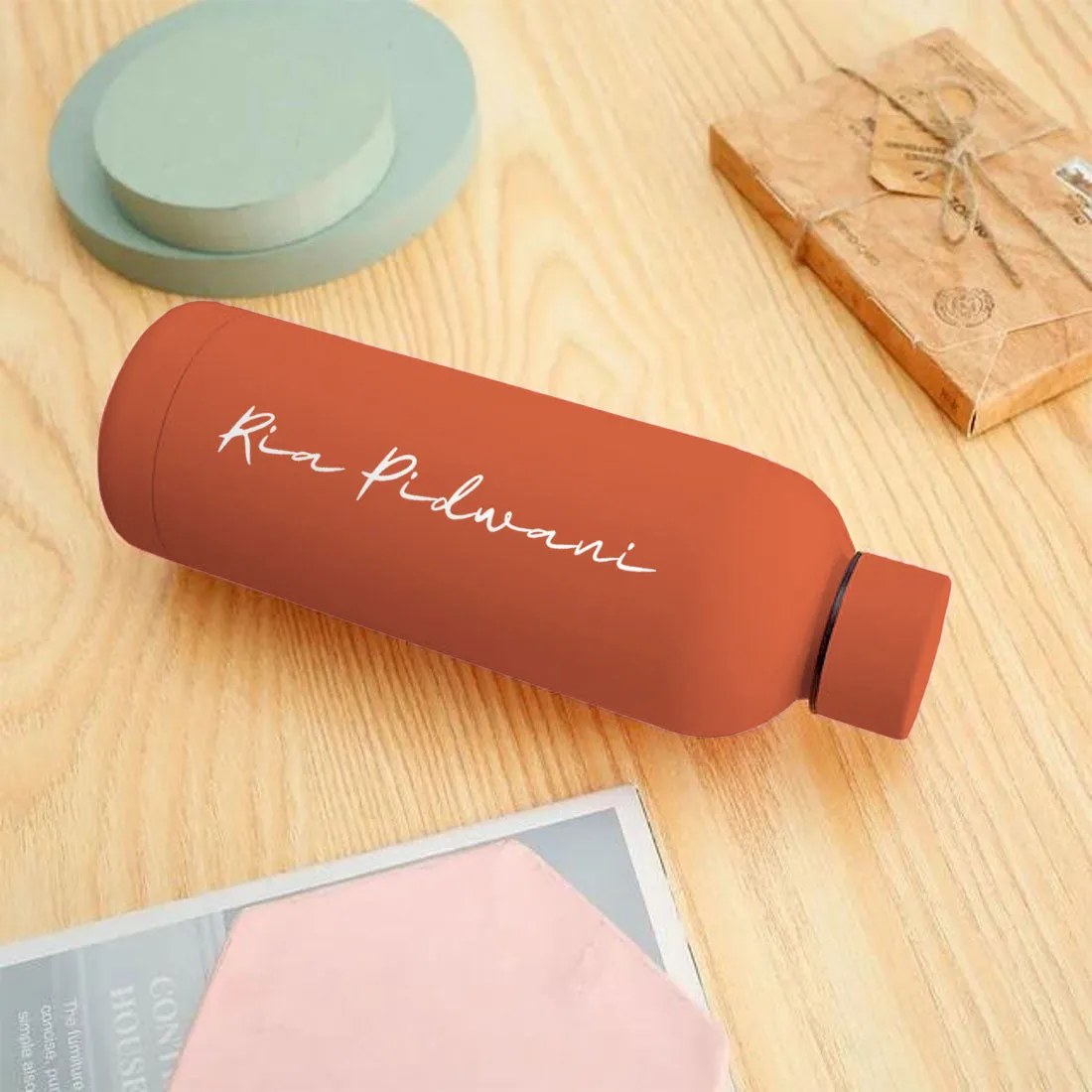 Customized Water Bottles with Names Stainless Steel Double Insulated Water Bottles for Travel Office Gym Home - BPA Free, Leakproof