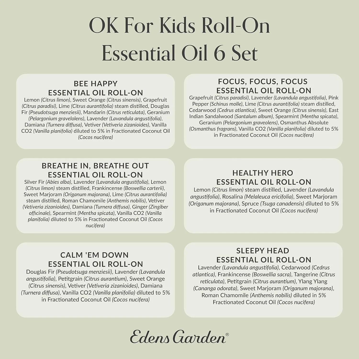 Edens Garden OK  6   100% ,,  ,,10 / 6 