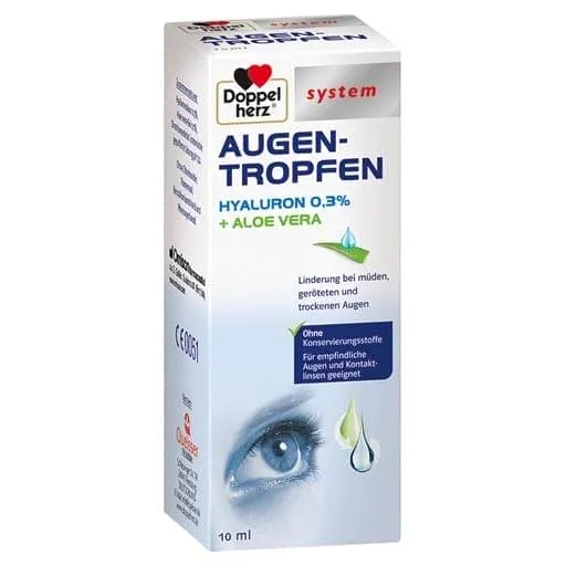 Eye Drops Hyaluronic Acid 0.3%, With aloe vera