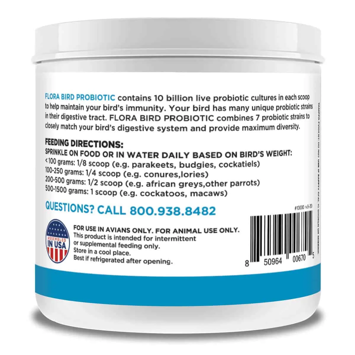 Flora Bird 10 Billion Probiotic 1.06 Oz. Powder
