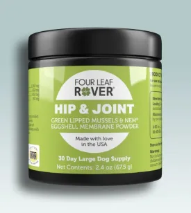 Four Leaf Rover Hip & Joint Natural Joint Support Dog Supplements