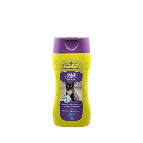 Furminator Hairball Prevention Shampoo for Cats (8.5 oz)