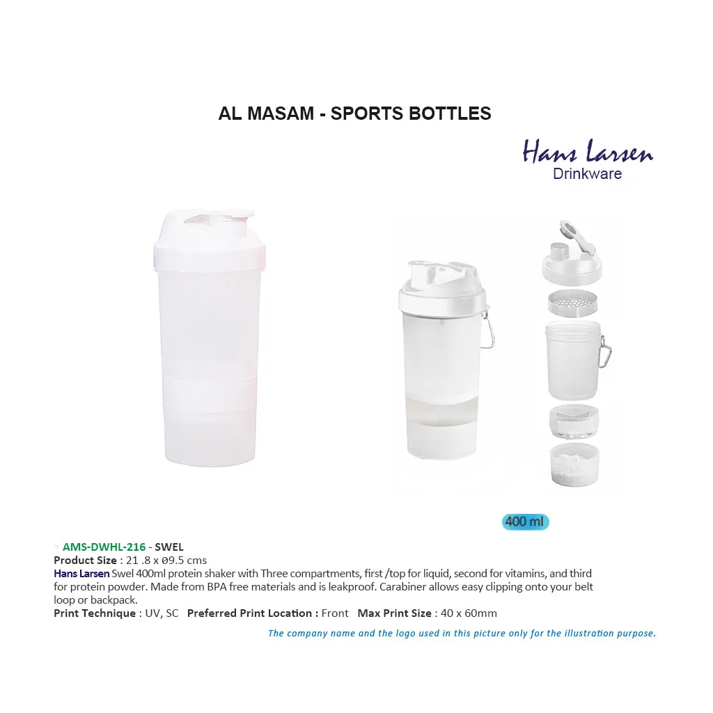 Hans Larsen 400ml Protein Shaker