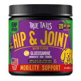 Hip & Joint With Hemp For Dogs 9oz Jar (120 count)