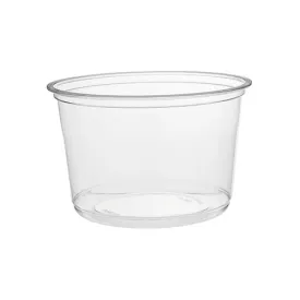 Hotpack Round PET Deli Container Without Lid, 473 ml, 500 PCs