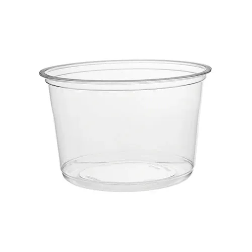 Hotpack Round PET Deli Container Without Lid, 473 ml, 500 PCs
