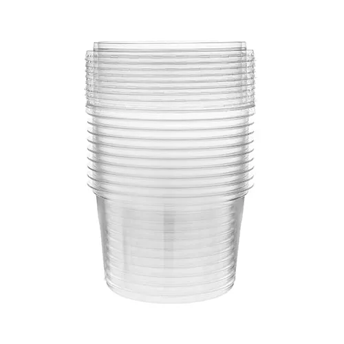Hotpack Round PET Deli Container Without Lid, 710 ml, 500 PCs