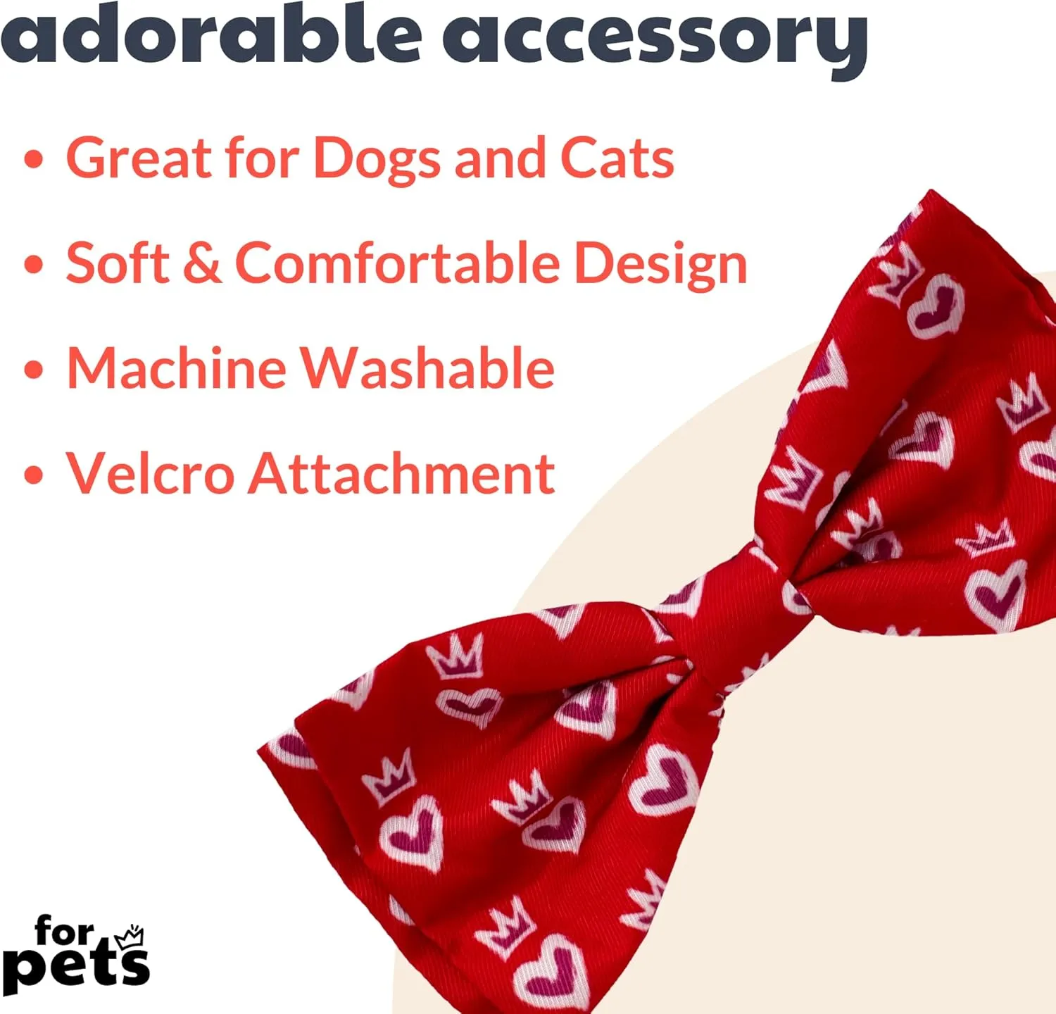 Huxley & Kent King & Queen of Heart Bow Tie - Small