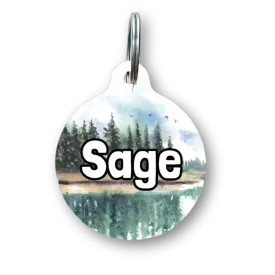 In The Water Circle Pet Tag