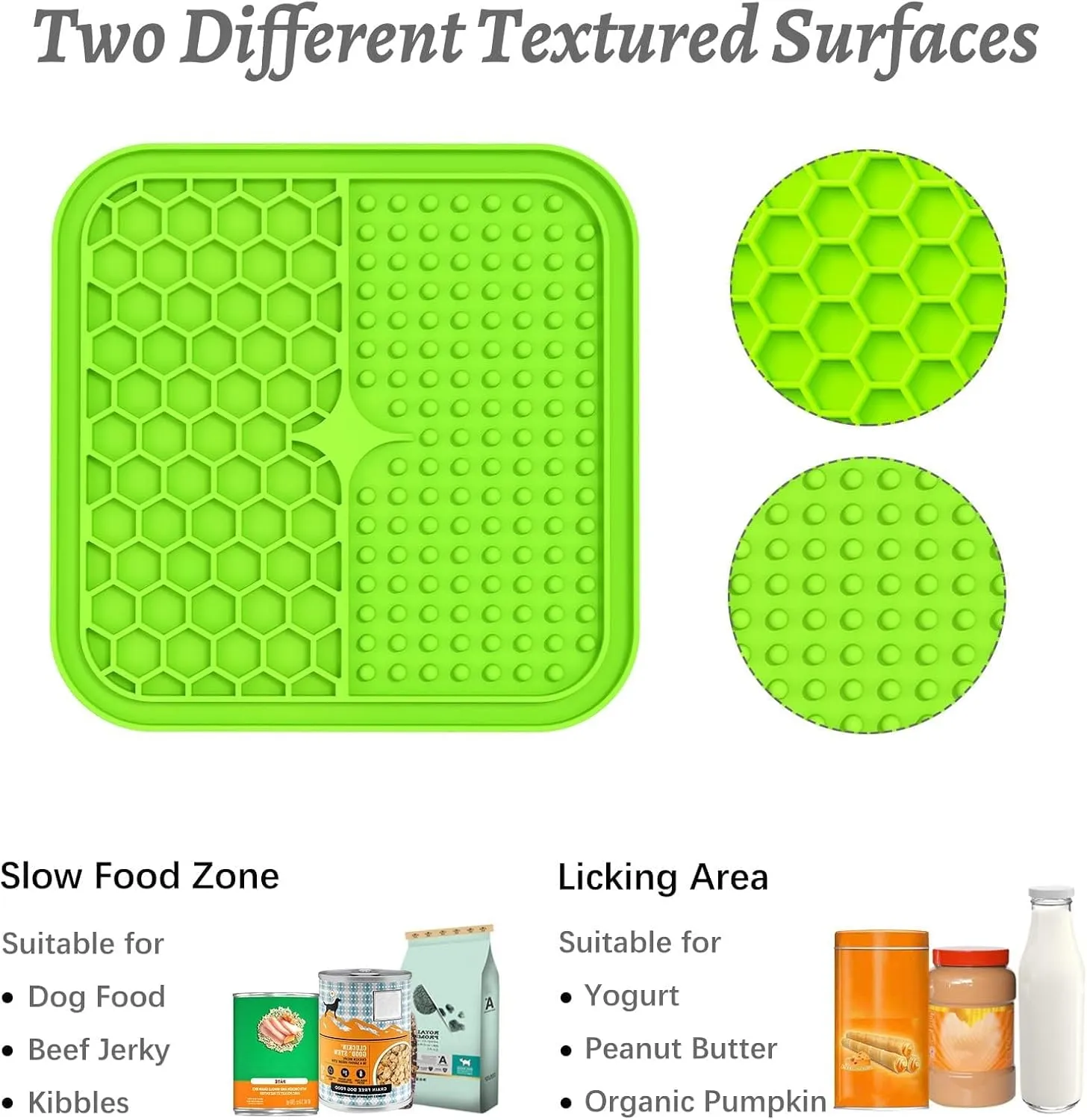 MateeyLife 3PCS Small Lick Mat for Dogs and Cats, Licking Mats for Dog Anxiety Relief, Cat Peanut Butter Lick Pad for Boredom Reducer, Dog Treat Mat Perfect for Bathing Grooming