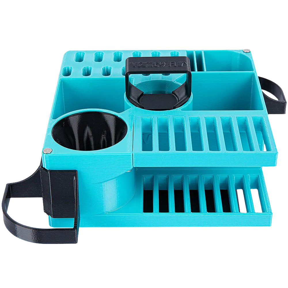 Mini Cube Tool Caddy Cyan by Vanity Fur