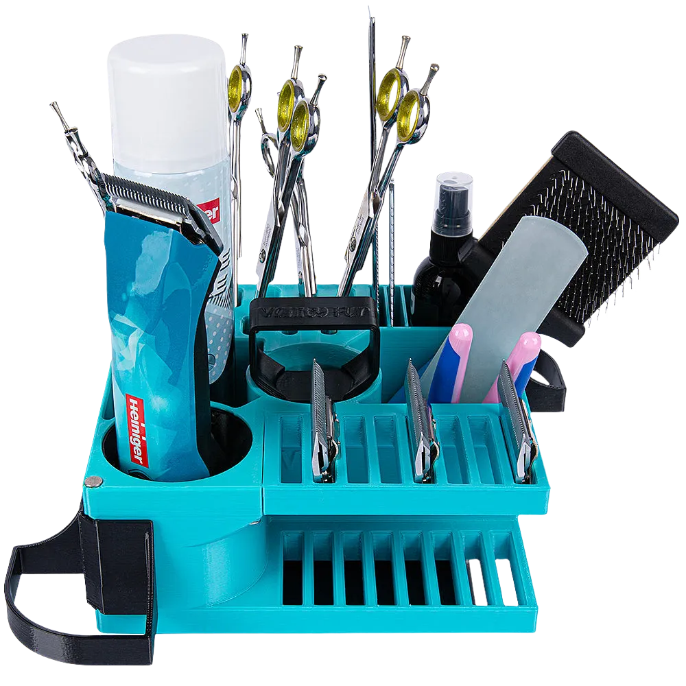 Mini Cube Tool Caddy Cyan by Vanity Fur