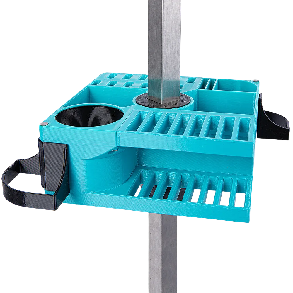 Mini Cube Tool Caddy Cyan by Vanity Fur