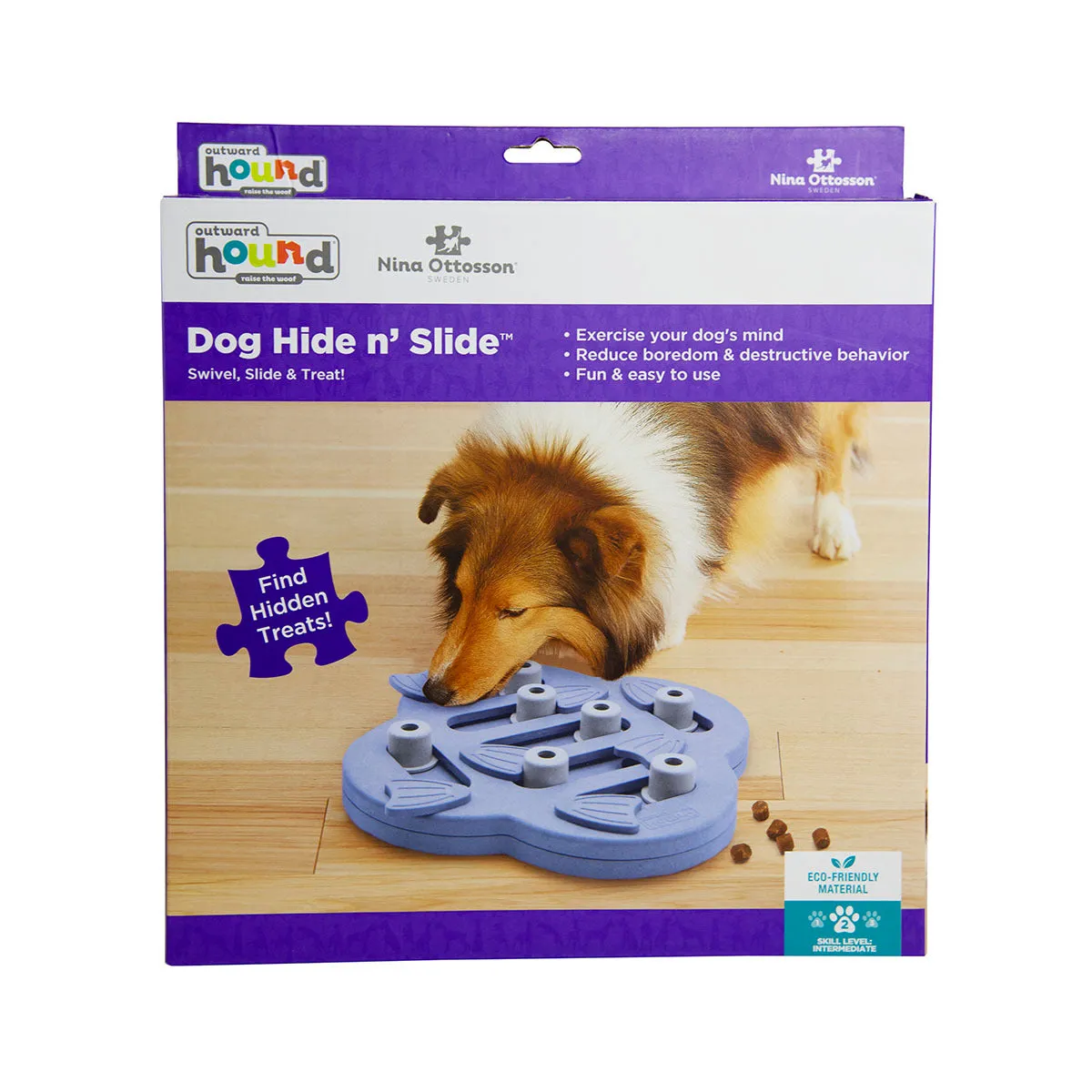 Nina Ottosson Hide & Slide Treat Dispensing Interactive Dog Game - Level 2