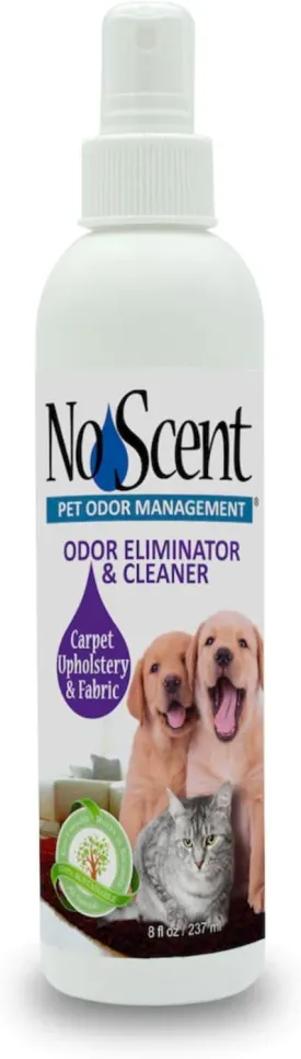 No Scent Carpet Upholstery & Fabric Furniture Spray Spot Cleaner for Wet Dog Smell, Cat Spray, Pet Odor, Urine, Poop & Secretions (8 Fl Oz / 237 mL)