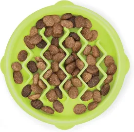 Outward Hound Kitty Slow Feeder Green for Cats