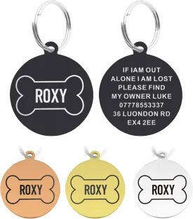 Personalized Dog Tag Collars for Dogs Cats Pets ID Tags Engraved Dog Name Tag Custom Pet Collar for Dog Cat Puppy Kitty