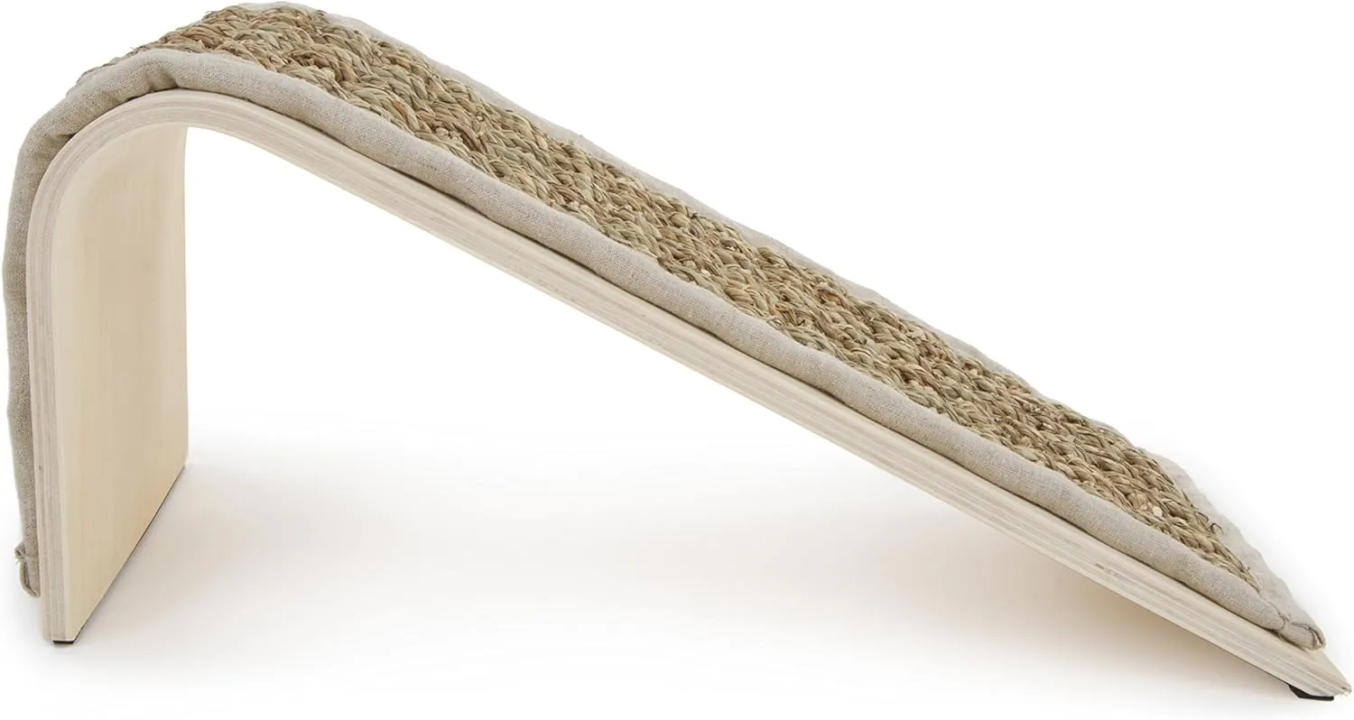 Petlinks Sea Ramp Seagrass Angled Cat Scratcher, Catnip Included - Randomly Selected Color, One Size