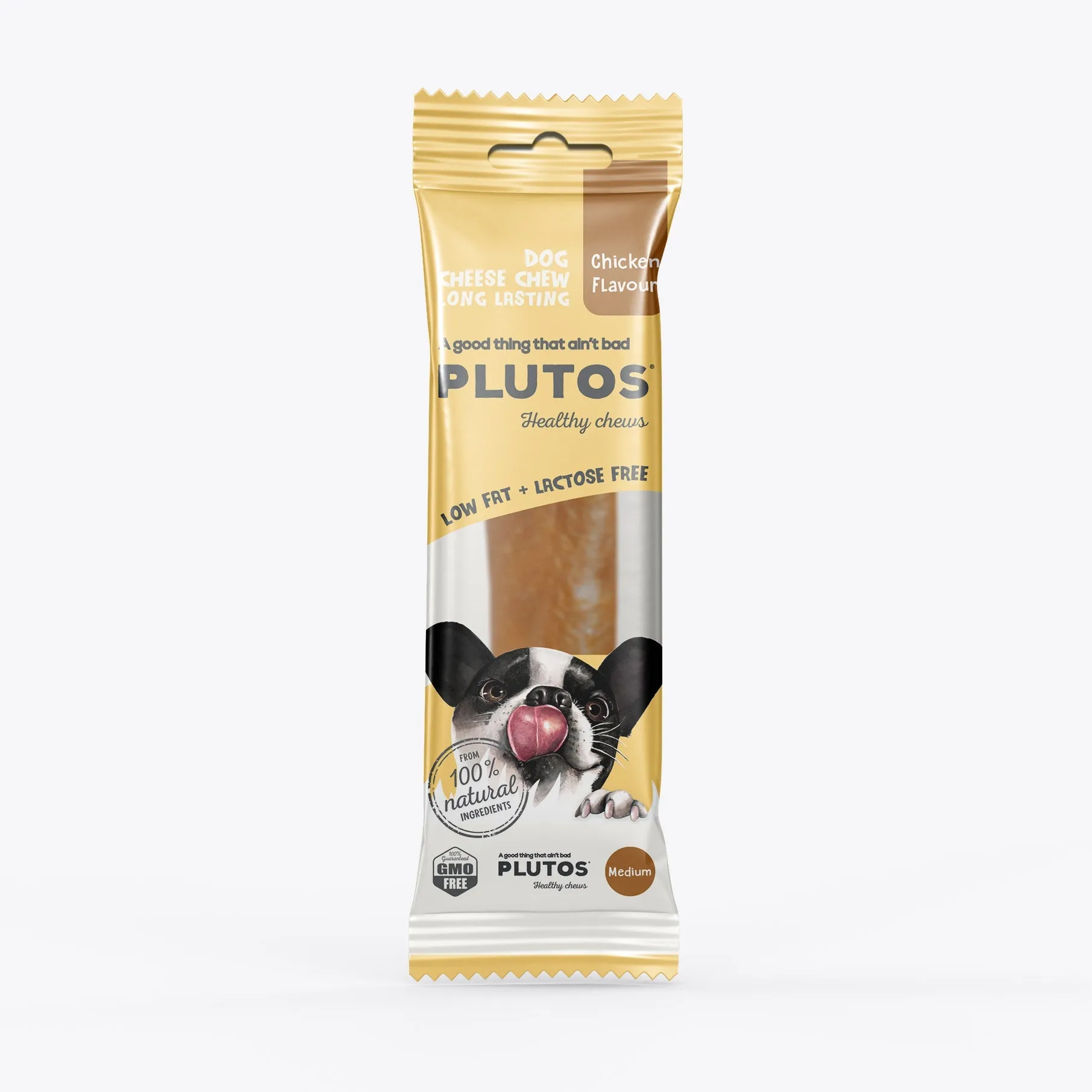 Plutos Cheese and Chicken Chew Dog Treat Medium 20 Pack^^^
