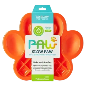 Poochie Pets PAW Slow Feeder Orange