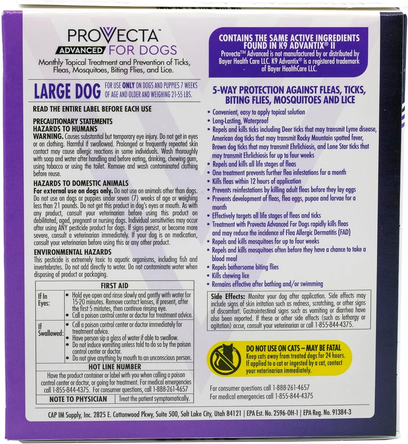Provecta Advanced for Dogs (Lg) 20-55   4 /