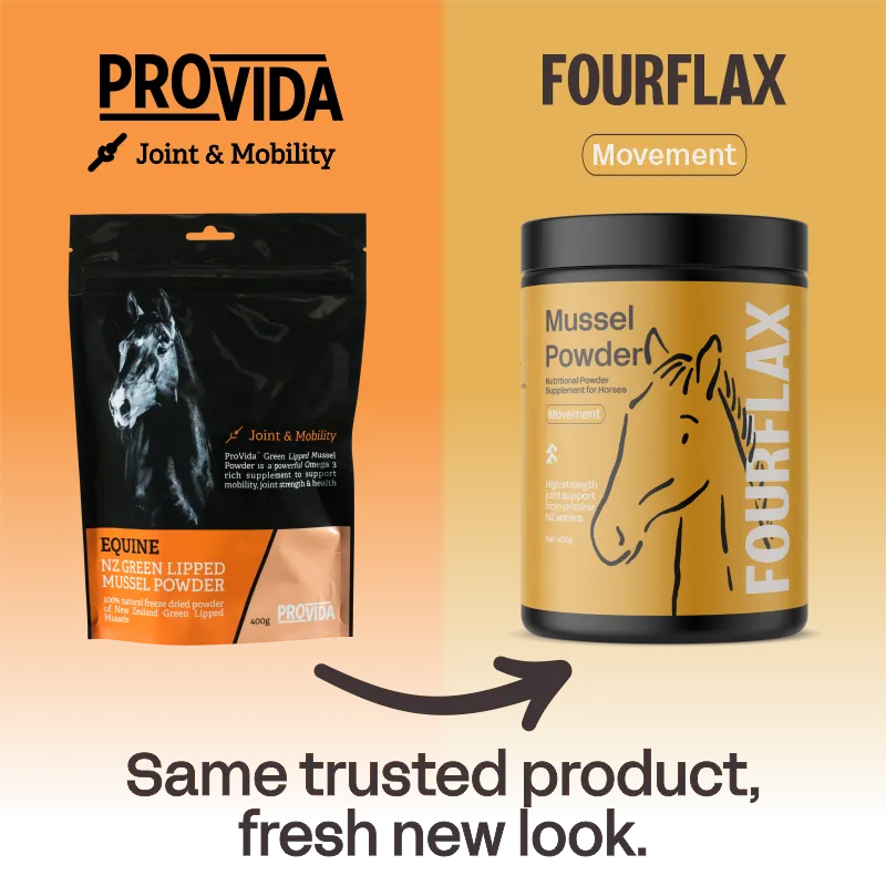 ProVida (Fourflax) Equine Mussel Powder 400g - Joint Support for Horses